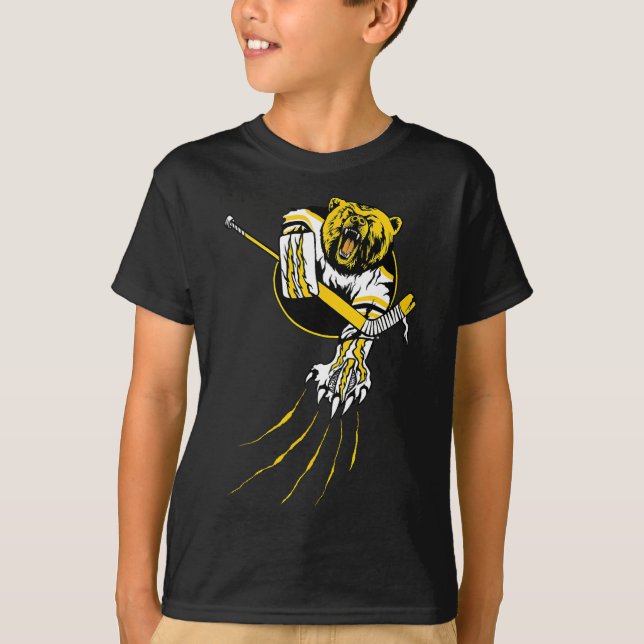Camiseta Urso de hóquei goleiro Grizzly Beast  (Frente)