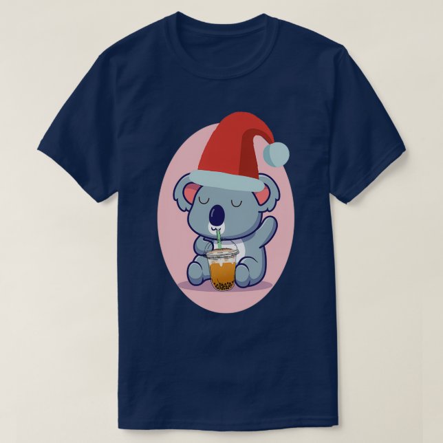 Camiseta Urso De Koala E Chá De Bolha 1 (Frente do Design)