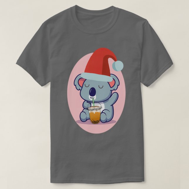 Camiseta Urso De Koala E Chá De Bolha 3 (Frente do Design)