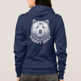 Camiseta Urso de mamãe, Ilustração Desenhada Mão