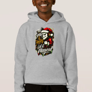 Camiseta Urso de Natal Aconchegante para Meninos DJ Kids In