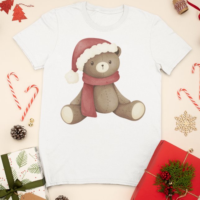 Camiseta Urso de Natal Adorável (Criador carregado)