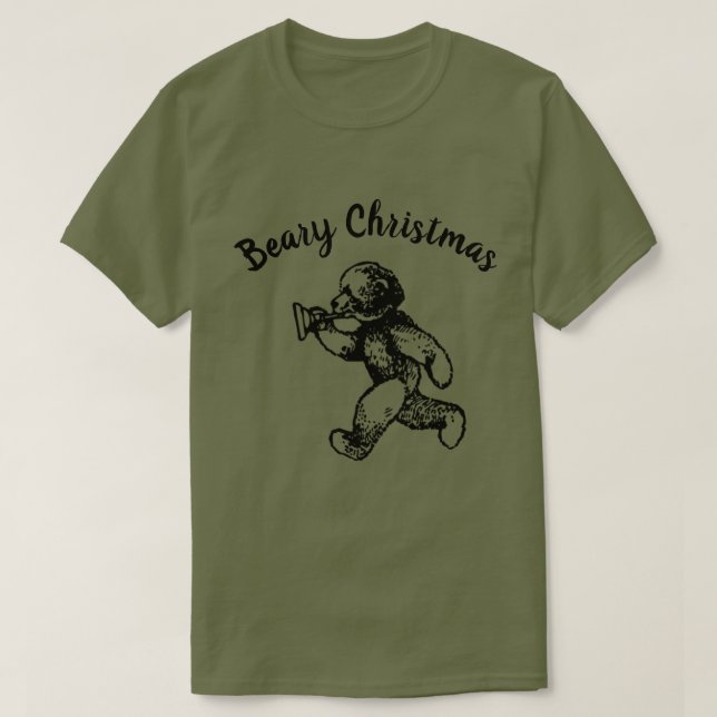 CAMISETA URSO DE NATAL BEBIDO (Frente do Design)