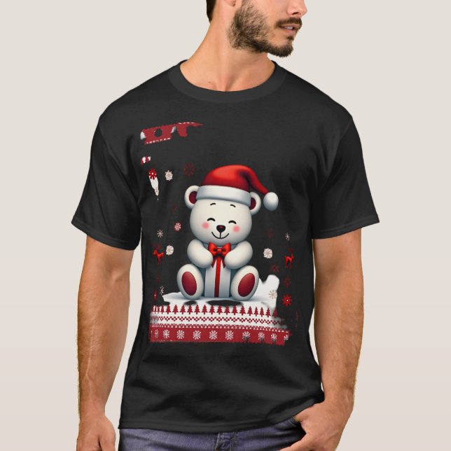 Camiseta Urso de Natal Natal (4) (Frente)