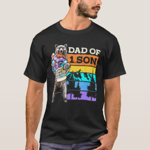 Camiseta Urso De Pai Cento De 1 Filho Da Imagem Retroativa