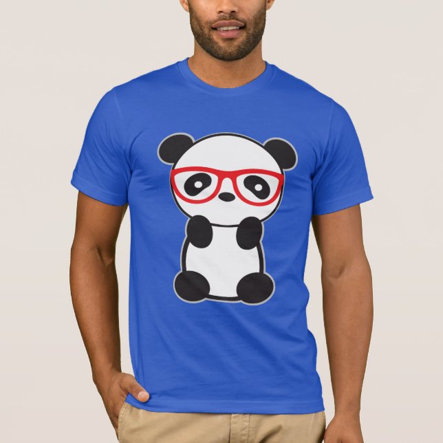 Camiseta Urso de Panda com Óculos (Frente)