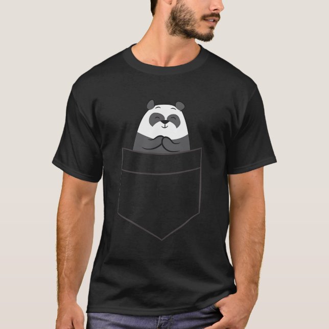 Camiseta Urso De Panda Em Pocket (Frente)