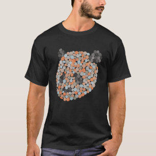 Camiseta Urso de Panda Pontilhado Colorido