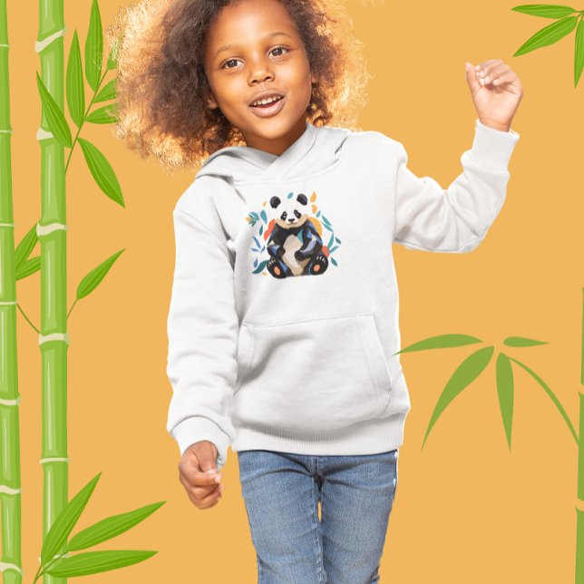 Camiseta Urso de Panda Sentado Colorido Moderno (Criador carregado)