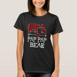 Camiseta Urso De Pap, Urso De Pap De Xadrez De Búfalo Verme