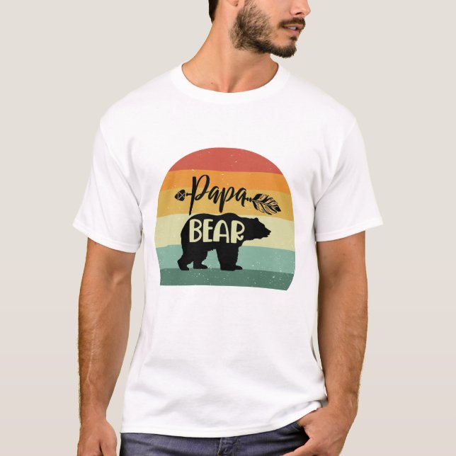Camiseta Urso de Papá Retroativo (Frente)