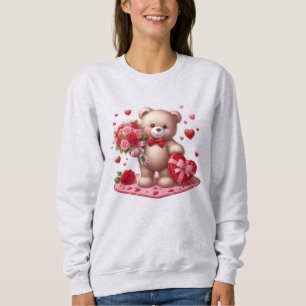 Camiseta Urso de pelúcia Dia de os namorados, bonito e clás