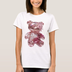 Camiseta Urso de pelúcia DIAMANTE de prata nítido Arte de t