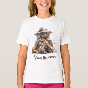 Camiseta Urso de Pelúcia. Fantasma. TRUQUE OU TRATAMENTO
