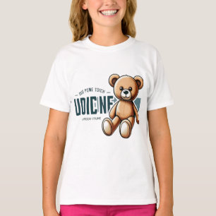 Camiseta 🧸 Urso de Pelúcia Fofo Estilo Vintage Brinquedo