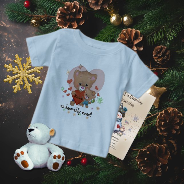 Camiseta Urso de pelúcia insuportavelmente doce  (Unbearably Sweet Teddy Bear Baby T-Shirt)