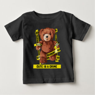 Camiseta Urso de Pelúcia Lutador Contra o Crime Fofo