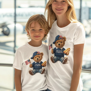 Camiseta Urso de Pelúcia Patriótico 250 Anos de Liberdade