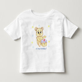 Camiseta Urso de pelúcia personalizado para o primeiro aniv