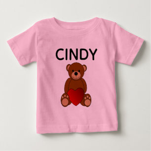 CAMISETA URSO DE PELÚCIA PERSONALIZADO ROSA BEBÊ