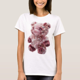 Camiseta Urso de pelúcia prateado da moda LINDO