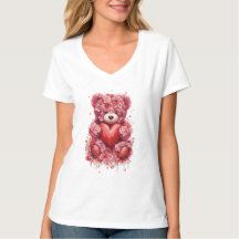 Urso de Pelúcia Rosa Vermelha – Presente de Dia do