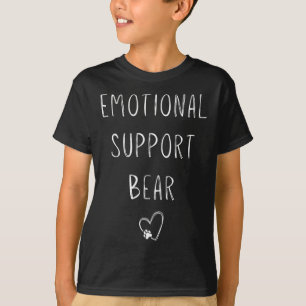 Camiseta Urso de Suporte Emocional! Abraços de Quebra de Im