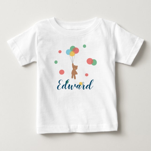 Camiseta Urso de Teddy com Balões (Frente)