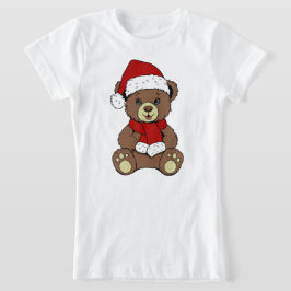 Camiseta Urso de Teddy de Natal