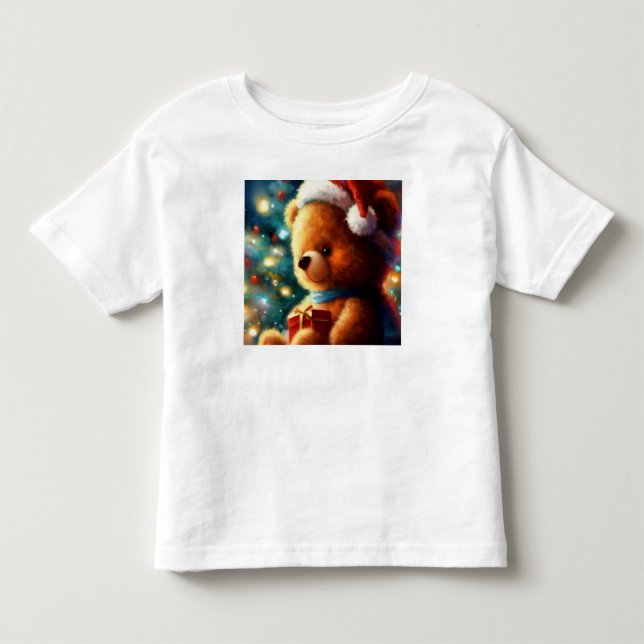 Camiseta Urso de Teddy de Natal 3 (Frente)