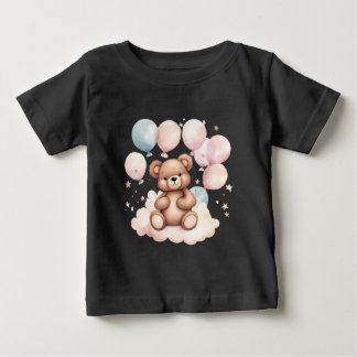Camiseta Urso de Teddy do Balão de Aquarela