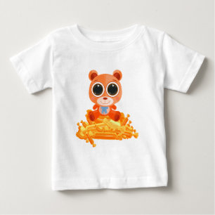 Camiseta Urso de Teddy - Laranja-Candi