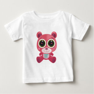 Camiseta Urso de Teddy - Rosa Estrela