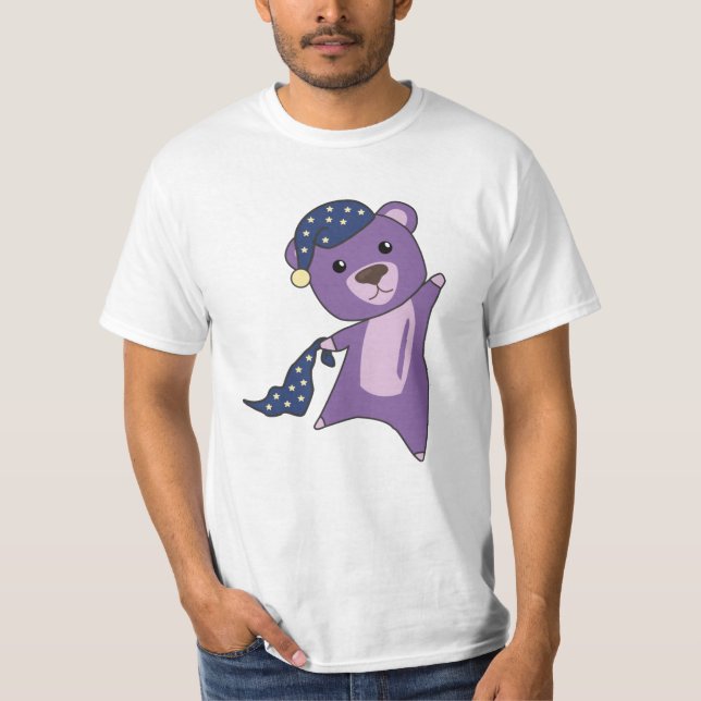 Camiseta Urso de Teddy Turquoise Sleepyhead (Frente)