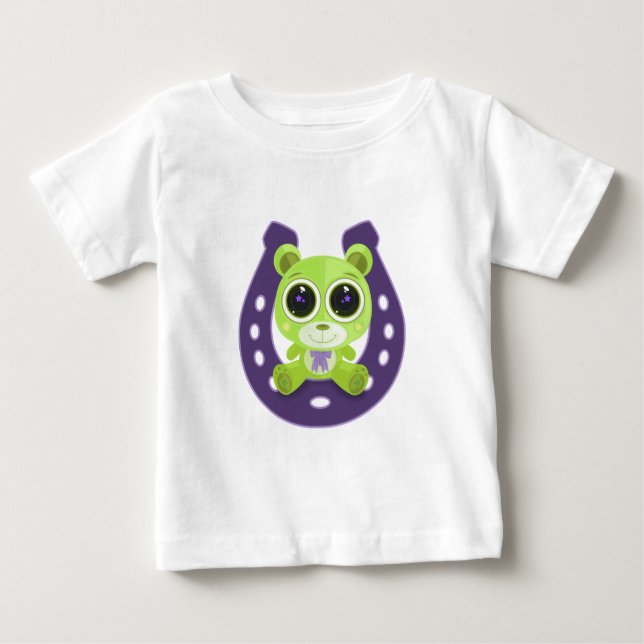 Camiseta Urso de Teddy - Verde Sortudo (Frente)