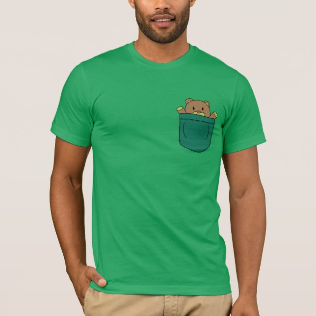 Camiseta Urso de ursinho bonito dos desenhos animados no (Frente)