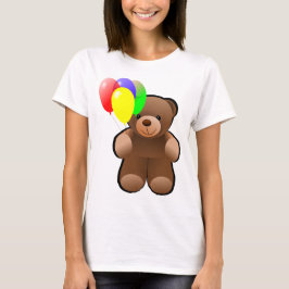 Camiseta Urso de ursinho com balões