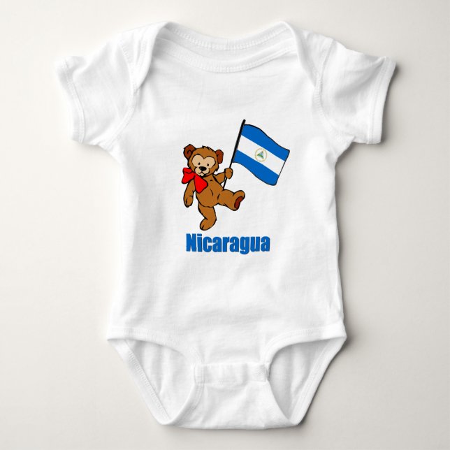 Camiseta Urso de ursinho de Nicarágua (Frente)