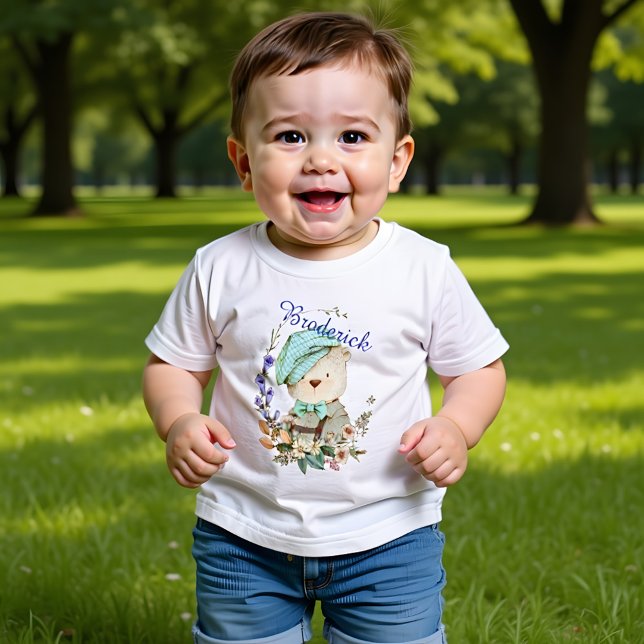 Camiseta Urso de Vintagem de Aquarela (Criador carregado)