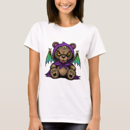 Camiseta Urso Demônio – Fofo mas Amaldiçoado"