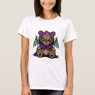 Camiseta Urso Demônio – Fofo mas Amaldiçoado"