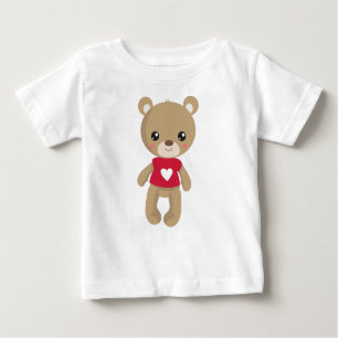 Camiseta Urso dia de os namorados, Urso De Teddy, Amor, Cor