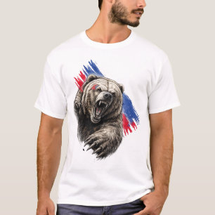 Camiseta Urso Dinâmico Pintura Splash – Desenho de Vida Sel