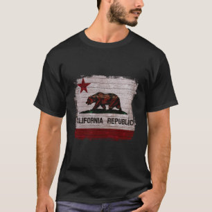Camiseta Urso Distinto do Sinalizador da República da Calif