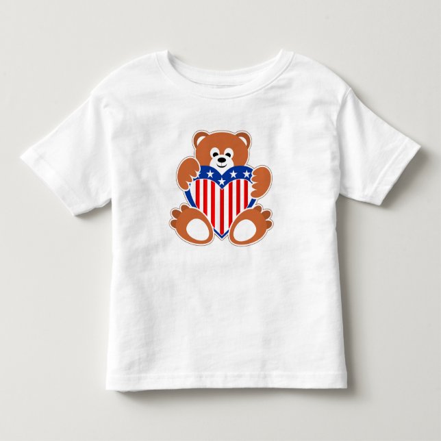Camiseta Urso do Dia da Independência (Frente)
