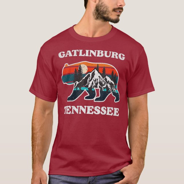 Camiseta Urso do Enfumaçado do Excelente de Gatlinburg Tenn (Frente)