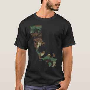 Camiseta Urso do estado de bandeira de Califórnia da
