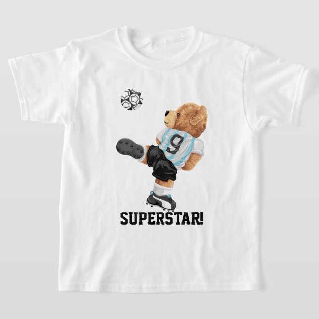 Camiseta Urso do Jogador de Futebol (Postura )