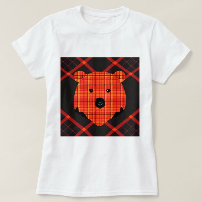 Camiseta Urso do Livro da Xadrez (Frente do Design)