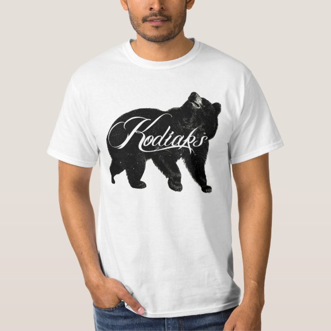 Camiseta Urso do logotipo dos Kodiaks (Frente)